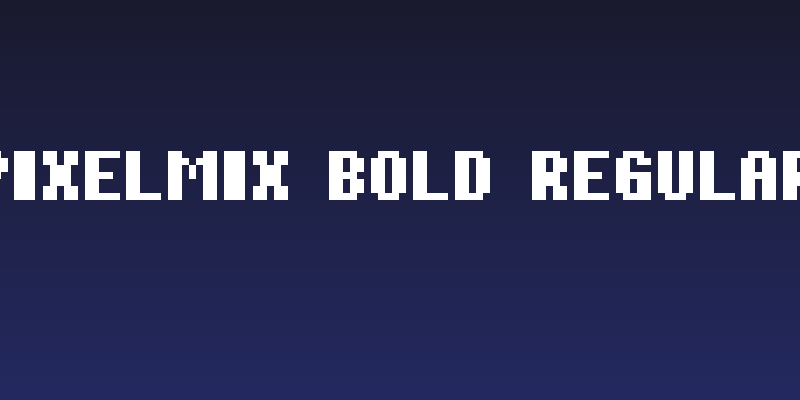pixelmix bold Regular Social Header