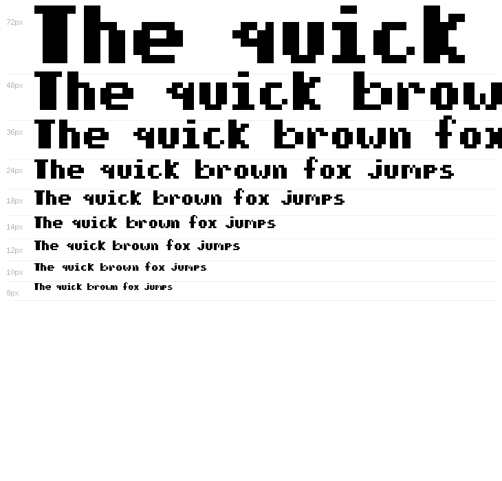 pixelmix bold Regular Waterfall