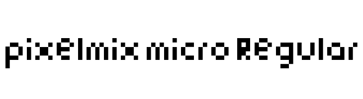 pixelmix micro Regular  لخطوط تنزيل