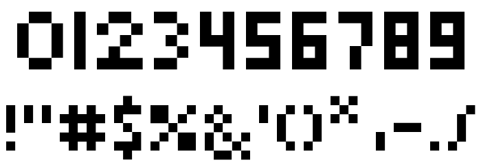 pixelmix micro Regular Font OTHER CHARS