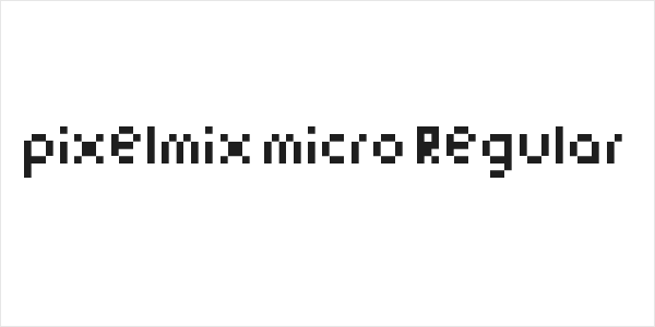 pixelmix micro Regular Logo
