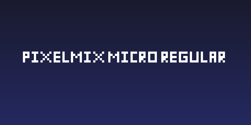 pixelmix micro Regular Social Header