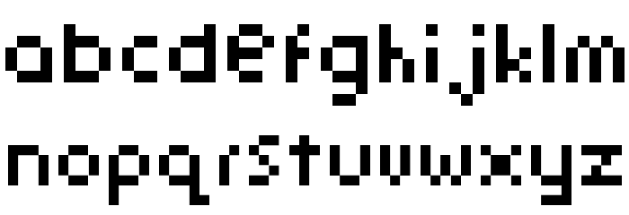 pixelmix micro Regular Font LOWERCASE