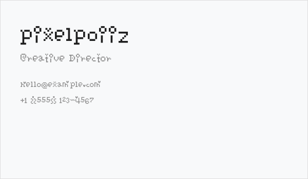 pixelpoiiz Business Card