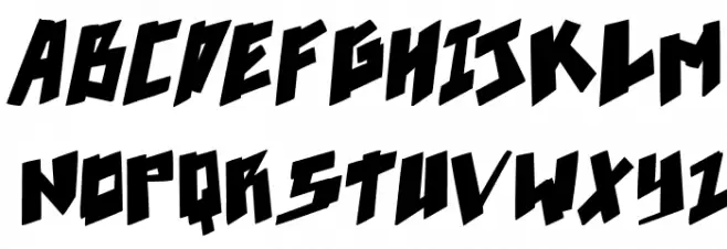 pixelpunk Bold Italic 字体 大写