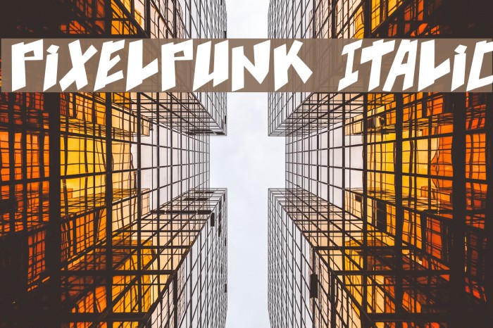 pixelpunk Italic Example 2