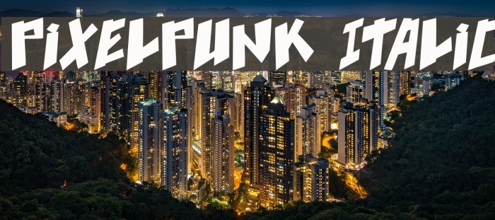 pixelpunk Italic Example 3