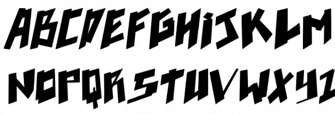 pixelpunk Italic Caratteri MINUSCOLO