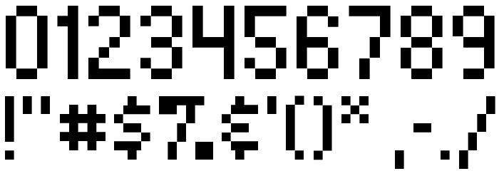 pixie Font OTHER CHARS