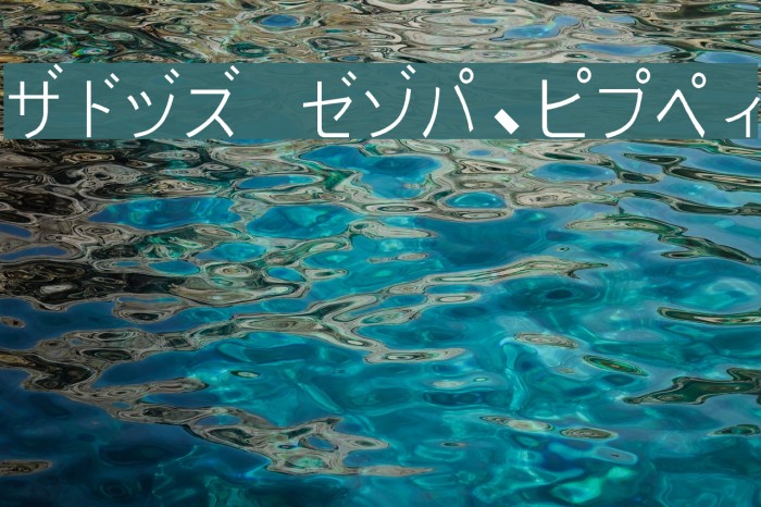 PJ Katakana Font examples