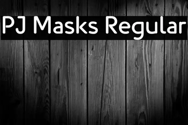 PJ Masks Regular Font examples