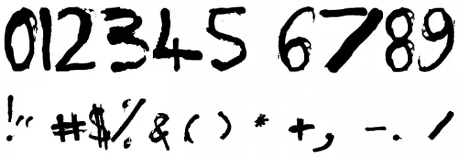 PJGrunge Font OTHER CHARS