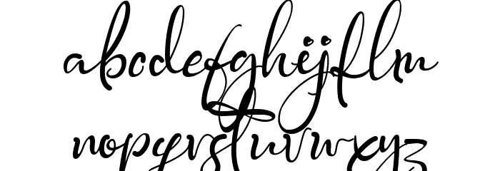 Pjaulline Font LOWERCASE