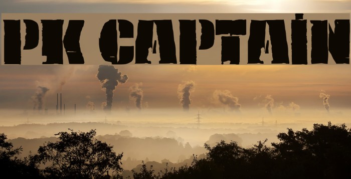PK Captain Font examples