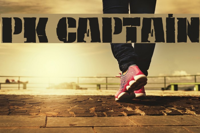 PK Captain Font examples