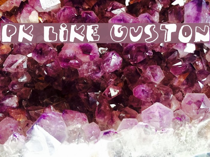 PK Like Guston Schriftart examples