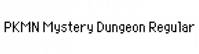 PKMN Mystery Dungeon Regular  les polices de caractères gratuit tlcharger