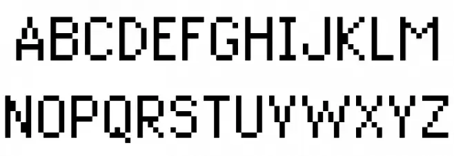 PKMN Mystery Dungeon Regular फ़ॉन्ट अपरकेस