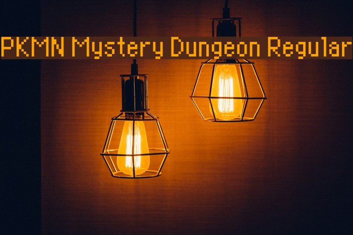 PKMN Mystery Dungeon Regular Font examples