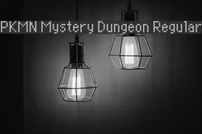 PKMN Mystery Dungeon Regular Font examples