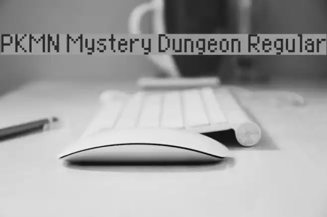 PKMN Mystery Dungeon Regular Font examples