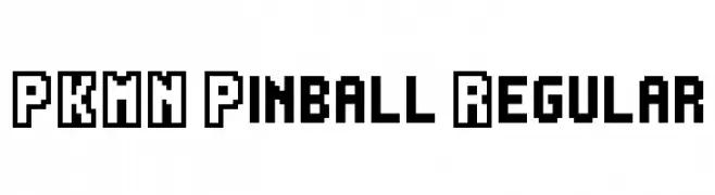 PKMN Pinball Regular  नि: शुल्क फ़ॉन्ट्स डाउनलोड