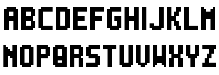 PKMN Pinball Regular Font LOWERCASE