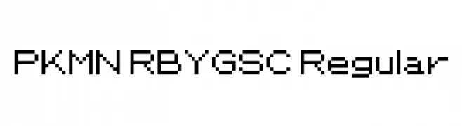 PKMN RBYGSC Regular  font caratteri gratis