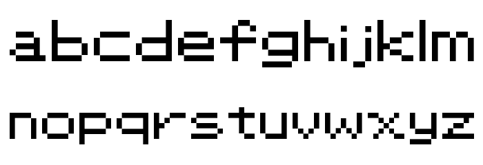 PKMN RBYGSC Regular Font LOWERCASE