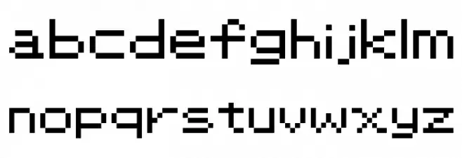 PKMN RBYGSC Regular Caratteri MINUSCOLO