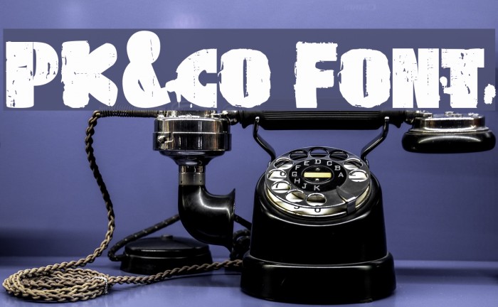 PK&co Font examples