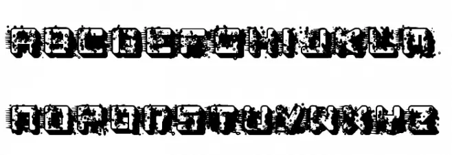 pk LSD Schriftart Groß