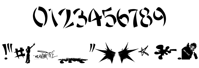 PLAN-A-EMCEE - URBAN HOOK-UPZ Font OTHER CHARS