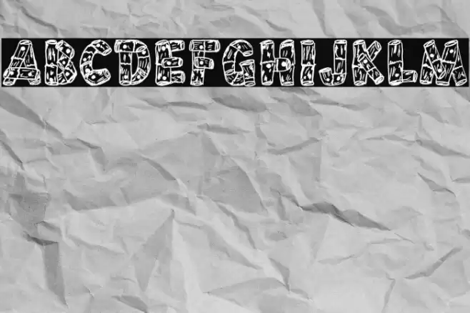 PLANTS DRAW Font examples