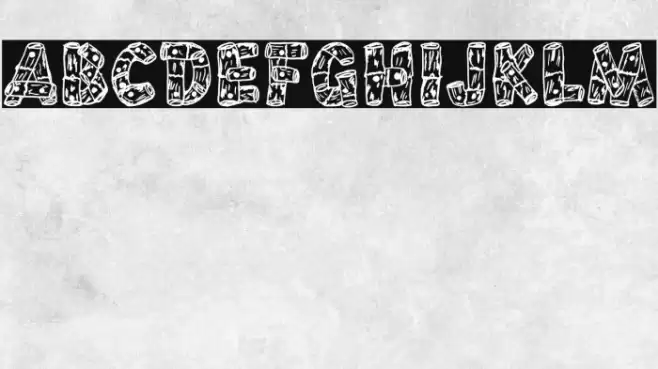 PLANTS DRAW Font examples