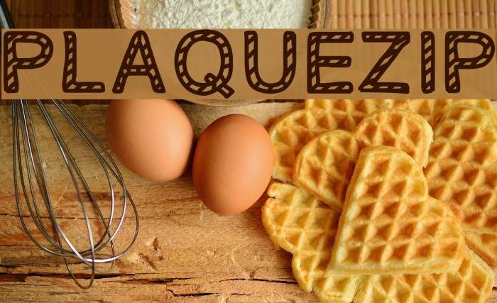 PLAQUEZIP Font examples