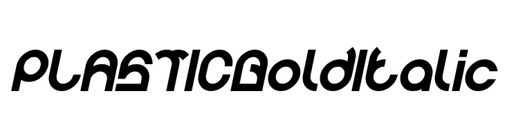 PLASTIC Bold Italic  font caratteri gratis