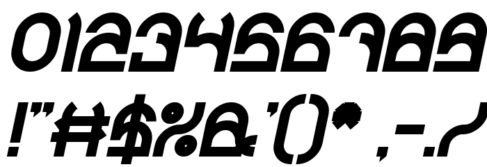 PLASTIC Bold Italic Font OTHER CHARS