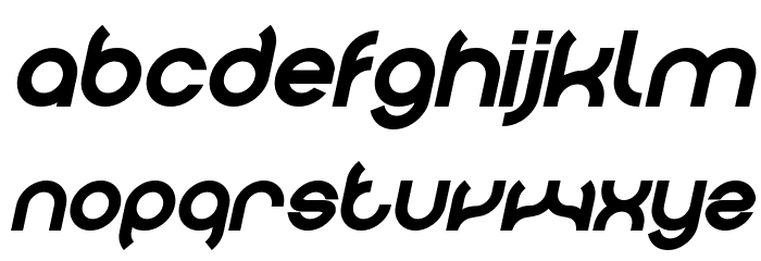 PLASTIC Bold Italic Font LOWERCASE