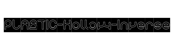 PLASTIC-Hollow-Inverse  フリーフォントのダウンロード