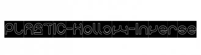 PLASTIC-Hollow-Inverse  les polices de caractères gratuit tlcharger