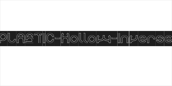 PLASTIC-Hollow-Inverse Logo