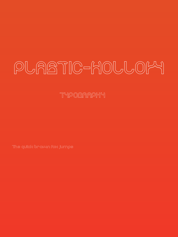 PLASTIC-Hollow Poster