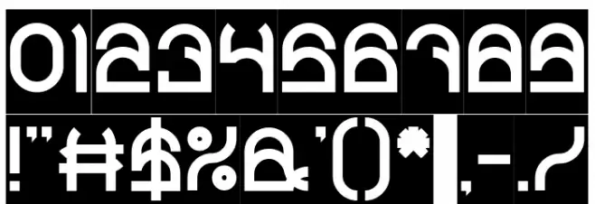 PLASTIC-Inverse Font OTHER CHARS