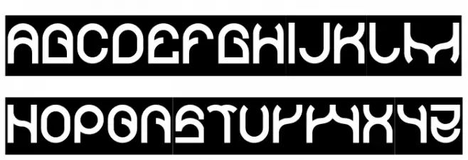 PLASTIC-Inverse Schriftart Groß