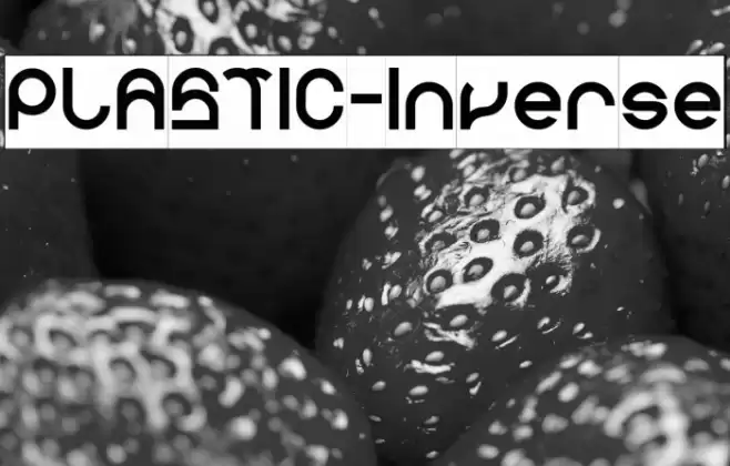 PLASTIC-Inverse Font examples