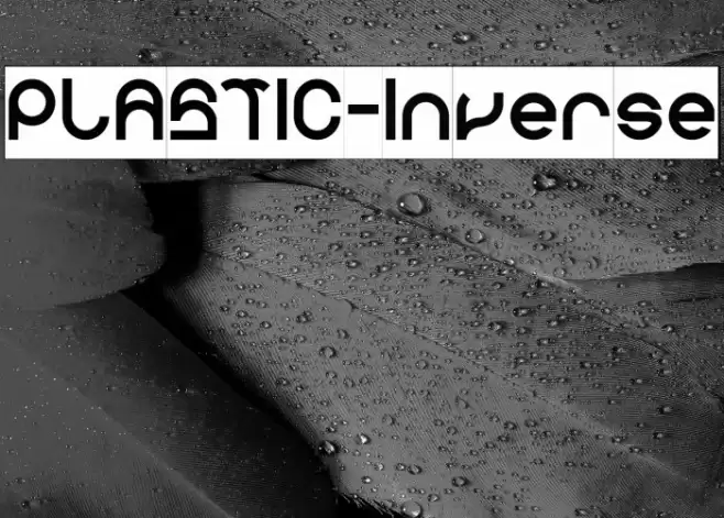 PLASTIC-Inverse Font examples