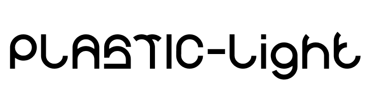 PLASTIC-Light  Frei Schriftart Herunterladen