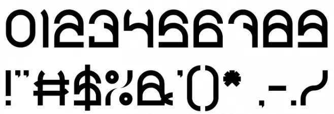 PLASTIC-Light Font OTHER CHARS