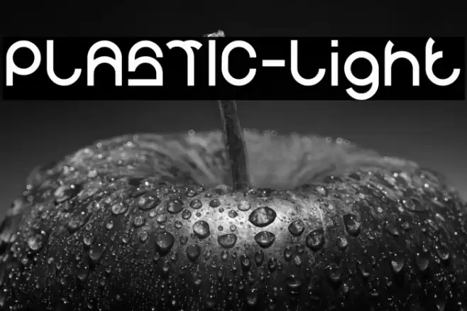 PLASTIC-Light Font examples